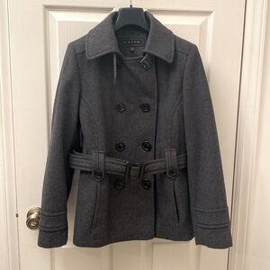Giacca Gallery Company gray pea coat size Medium
